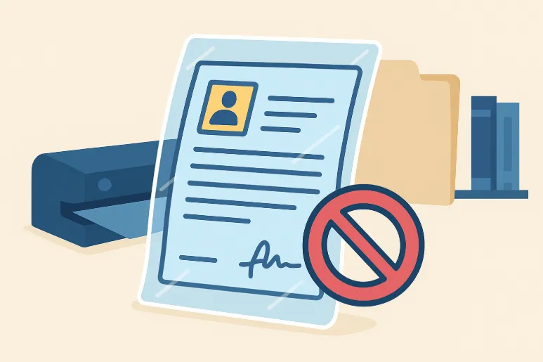Documentos plastificados no cartório: por que não podem ser aceitos?